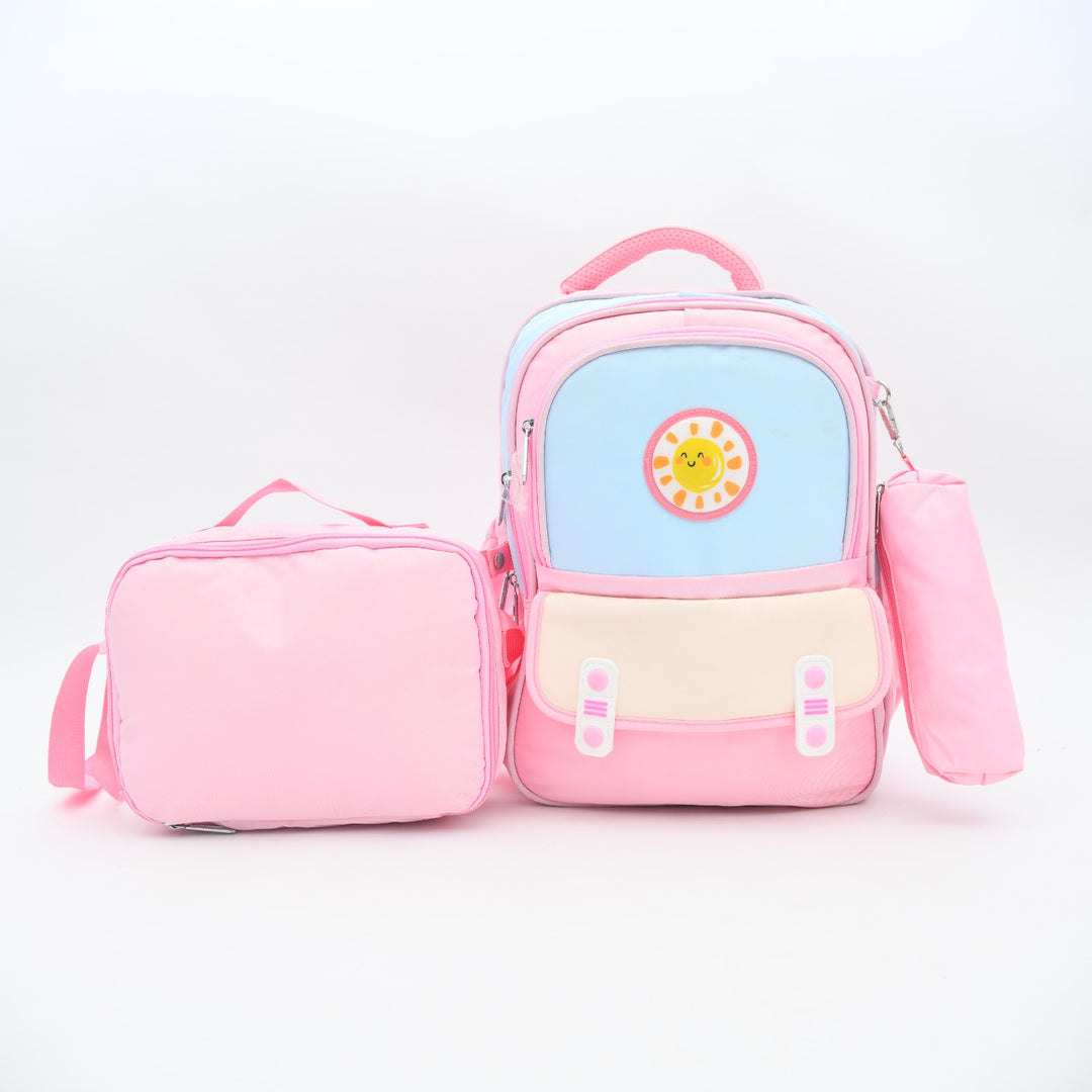 Sunshine Pastel 3-Piece Kids School Backpack Set