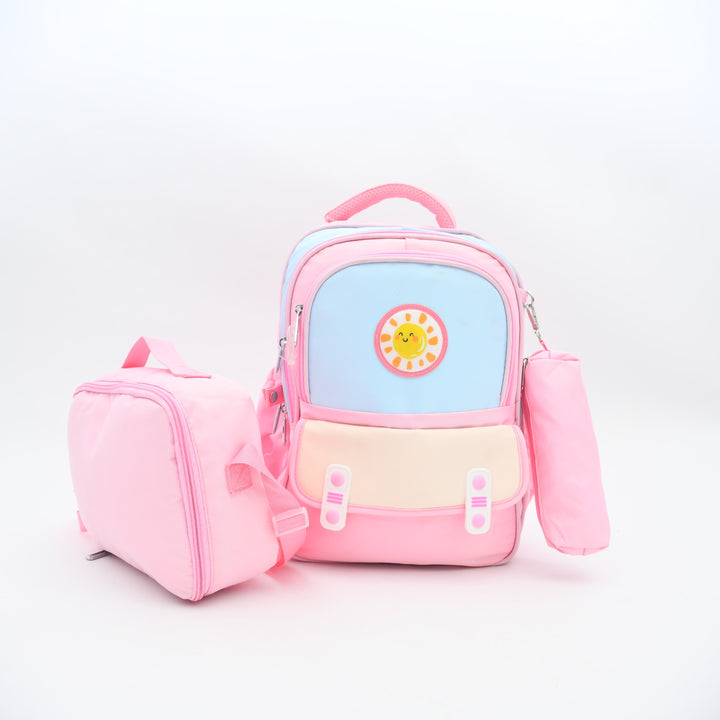 Sunshine Pastel 3-Piece Kids School Backpack Set