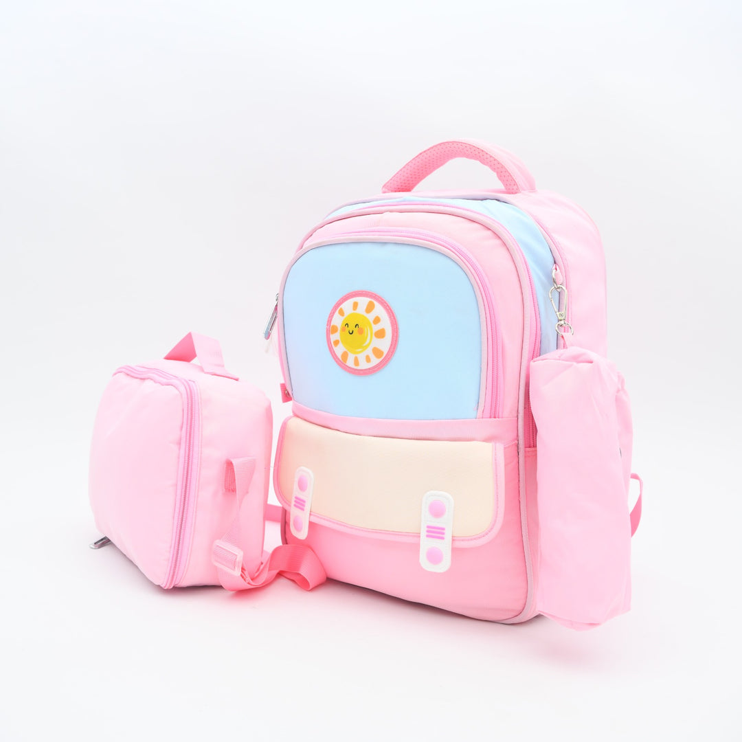 Sunshine Pastel 3-Piece Kids School Backpack Set