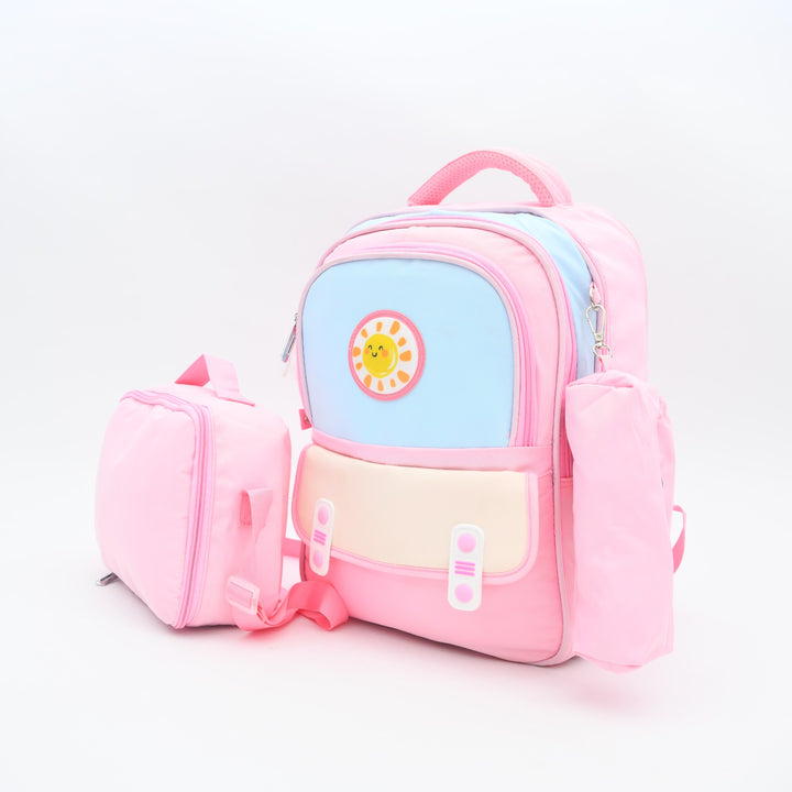 Sunshine Pastel 3-Piece Kids School Backpack Set