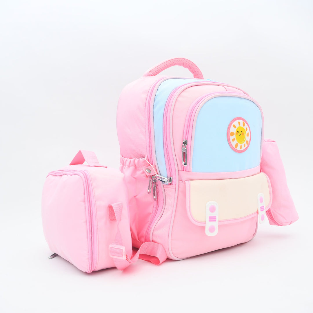 Sunshine Pastel 3-Piece Kids School Backpack Set