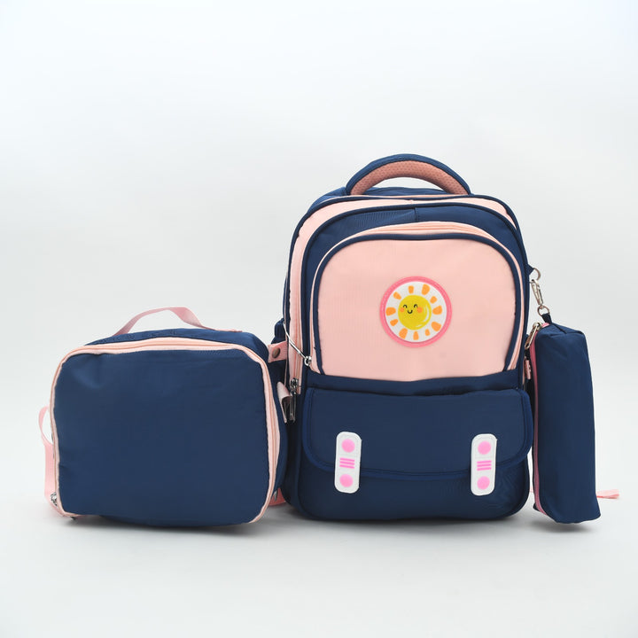 Sunshine Pastel 3-Piece Kids School Backpack Set
