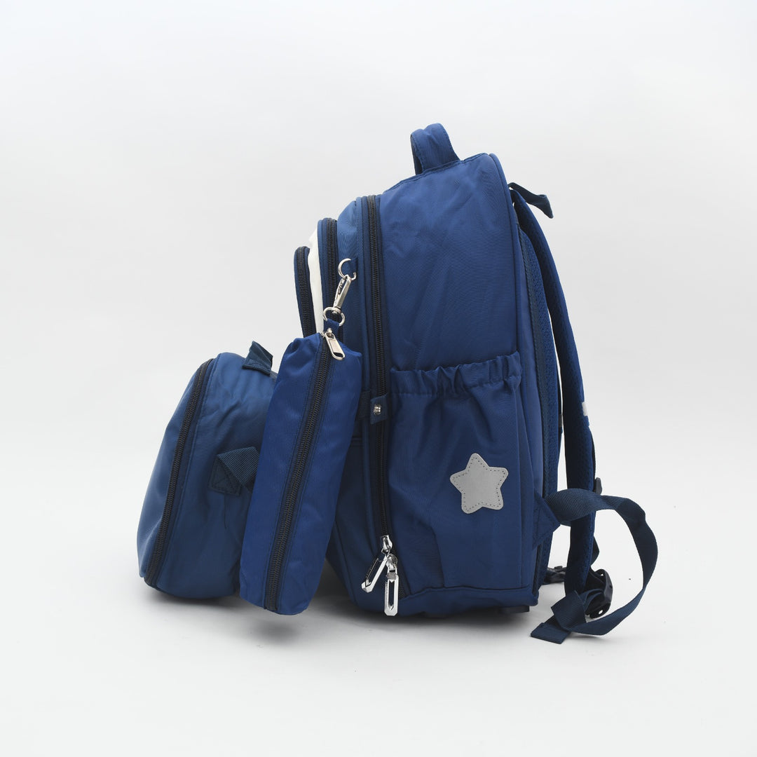 3-in-1 Cute Cartoon School Backpack Set - Includes Lunch Bag & Pencil Case