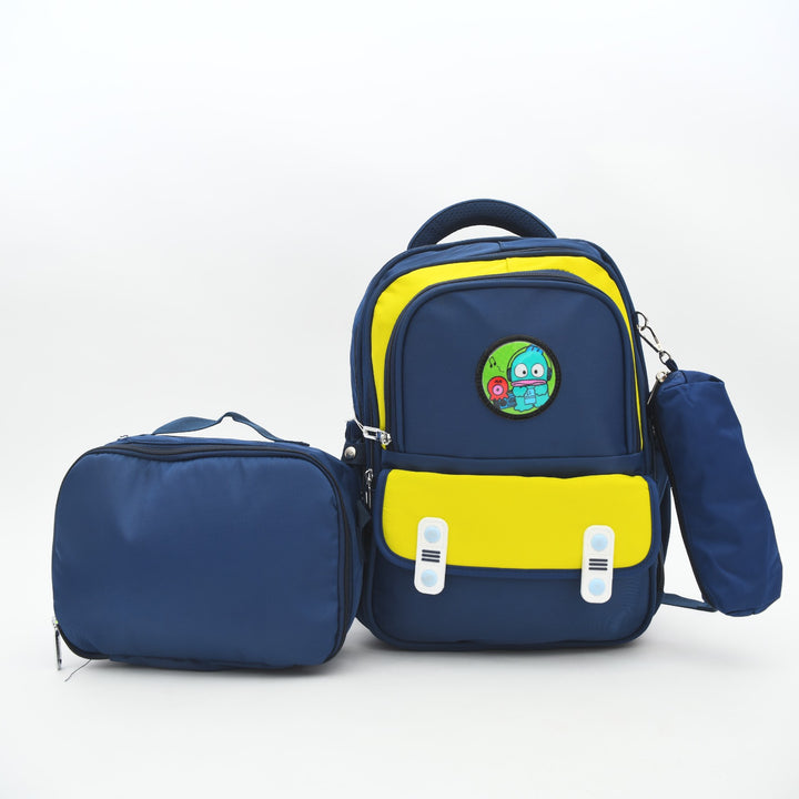 3-in-1 Cute Cartoon School Backpack Set - Includes Lunch Bag & Pencil Case