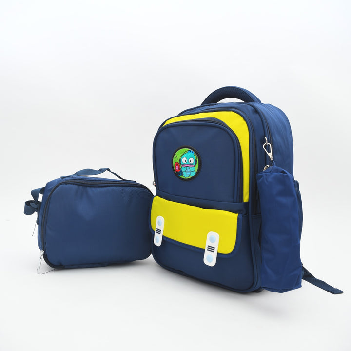 3-in-1 Cute Cartoon School Backpack Set - Includes Lunch Bag & Pencil Case