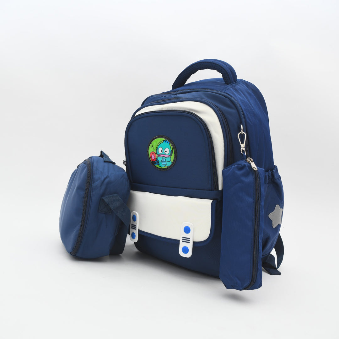 3-in-1 Cute Cartoon School Backpack Set - Includes Lunch Bag & Pencil Case