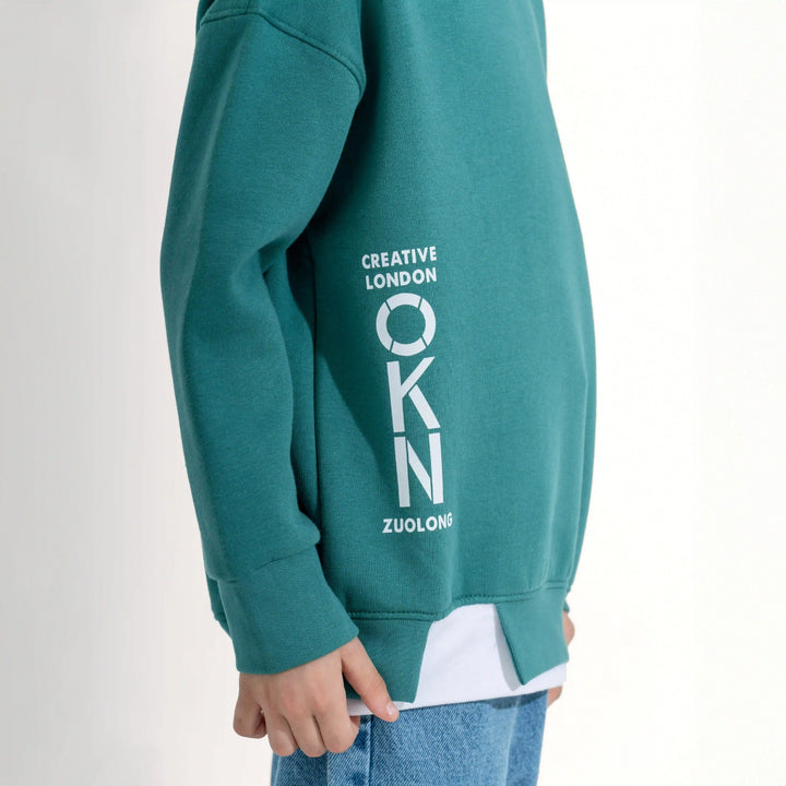 Simple Solid Color Sweatshirt