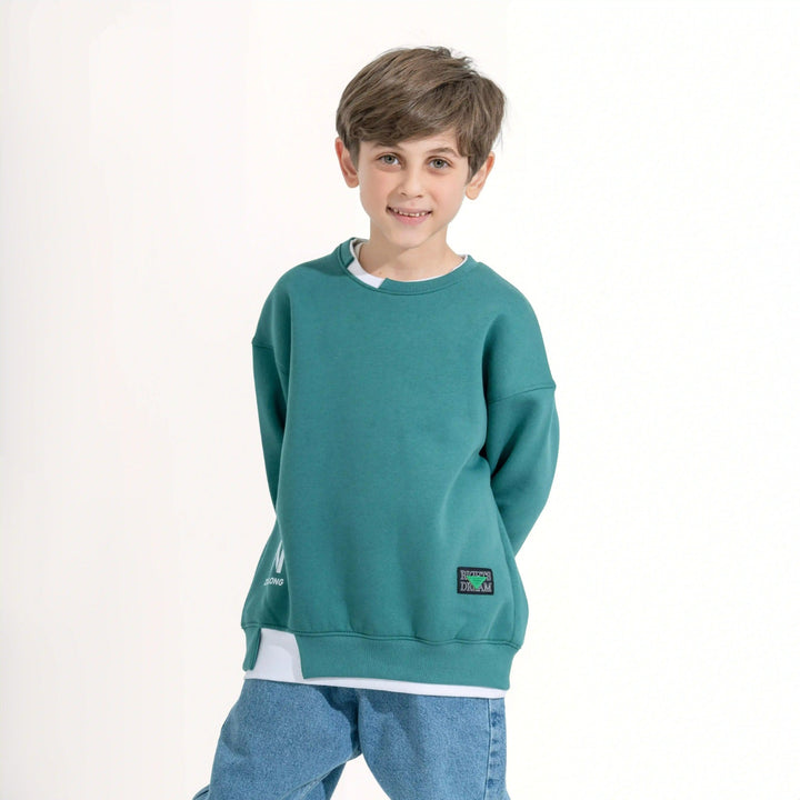 Simple Solid Color Sweatshirt