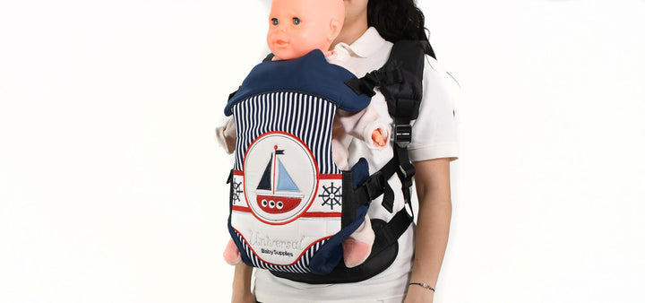 "Little Sailor" Striped Soft-Padded Carrier