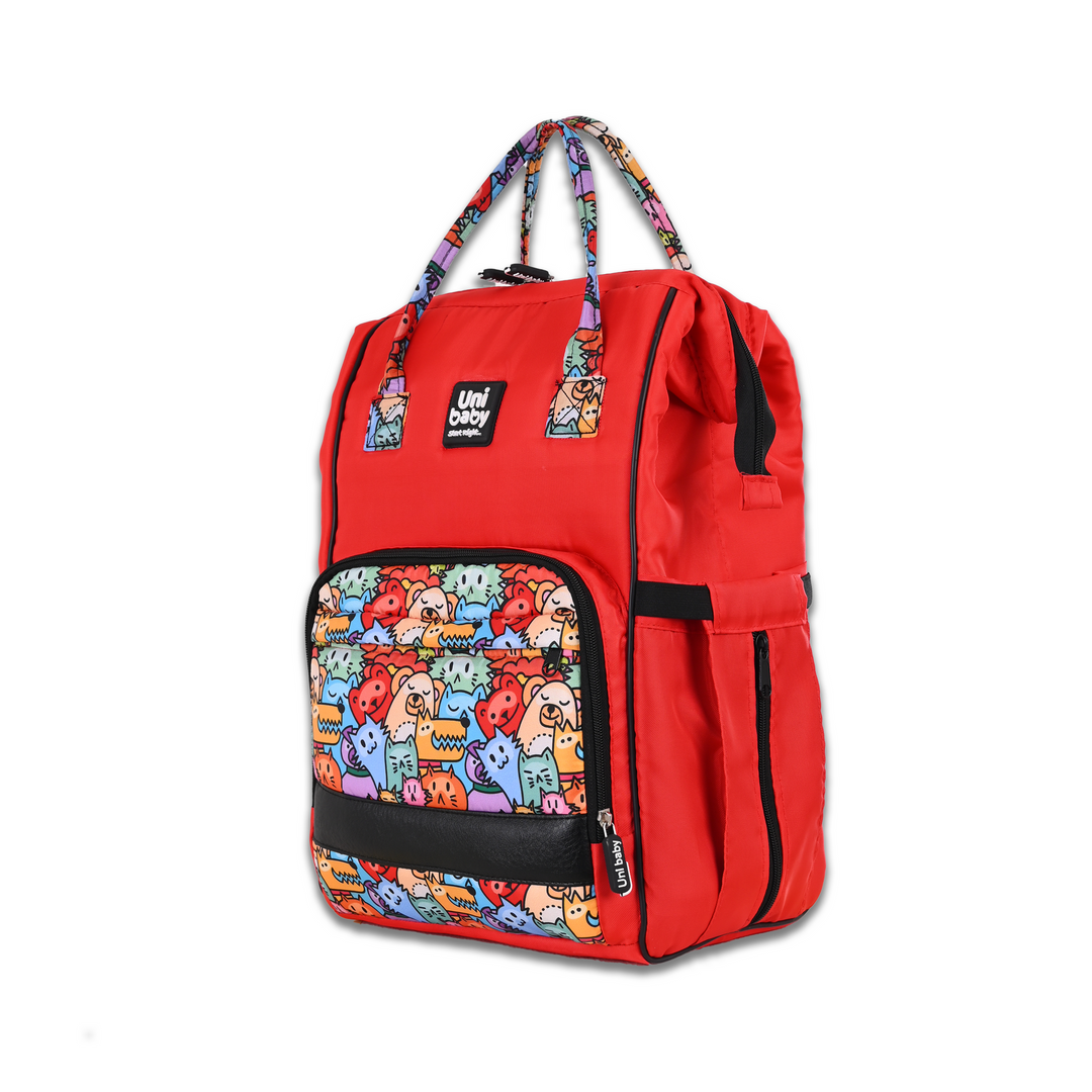 Dual-Tone Multi-Functional Diaper Backpack & Travel Bag