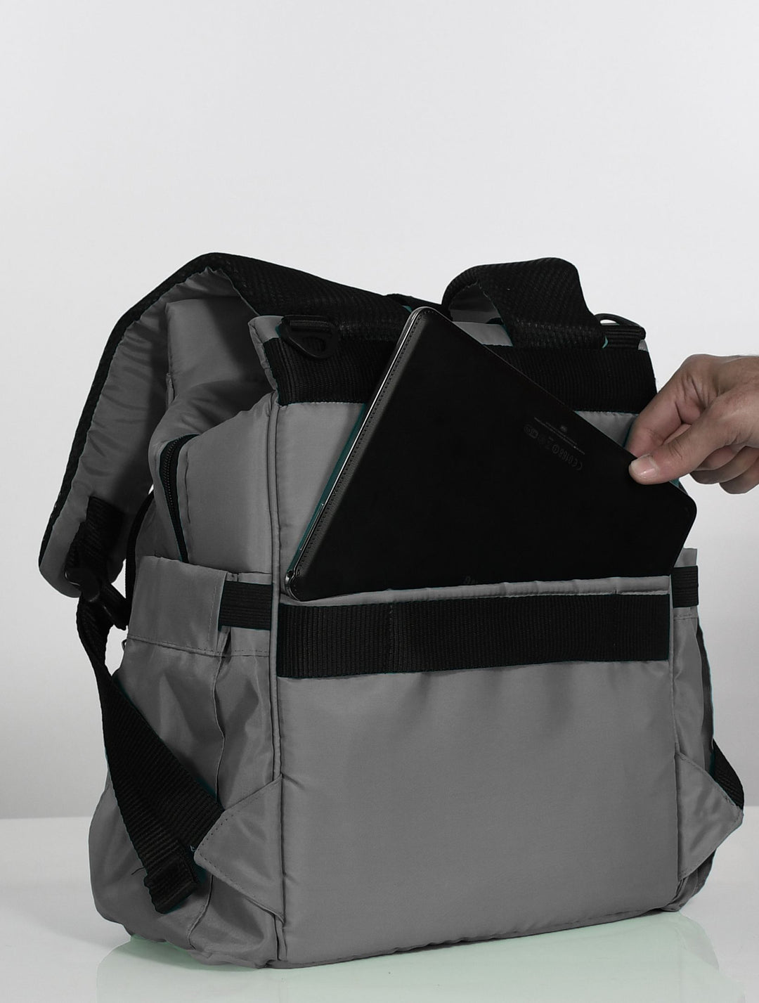 Quilted Multi-Functional Diaper Backpack with Changing Mat & Stroller Straps