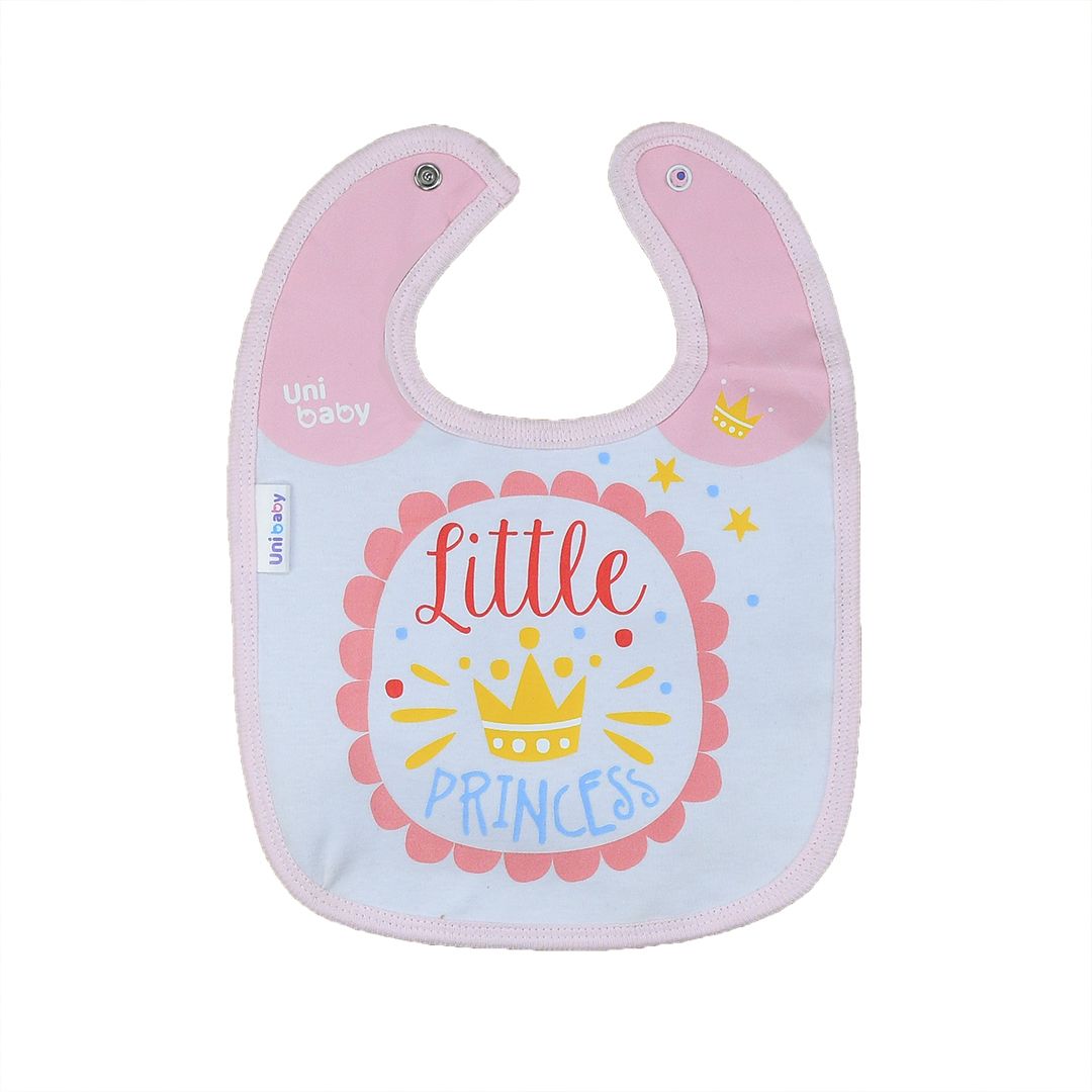 Pink Crown & Fairy "Little Princess" Baby Bibs