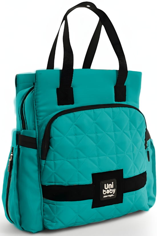 Quilted Multi-Functional Diaper Backpack with Changing Mat & Stroller Straps