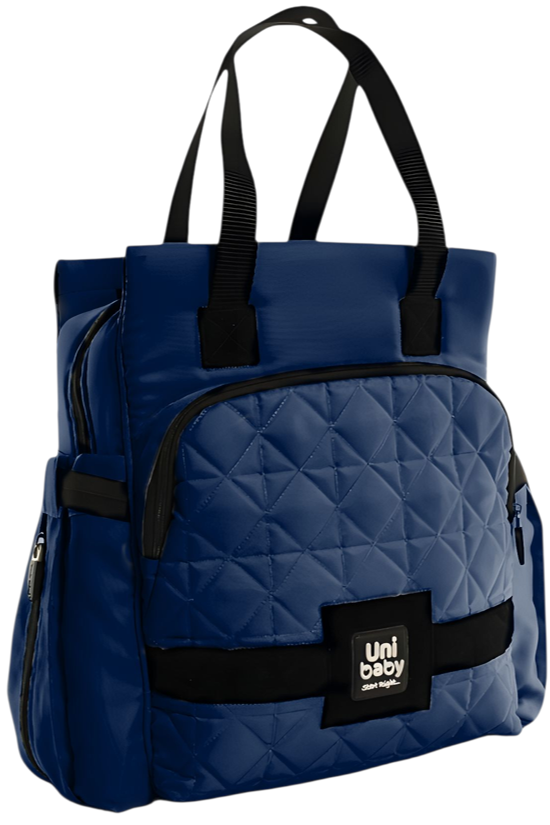 Quilted Multi-Functional Diaper Backpack with Changing Mat & Stroller Straps