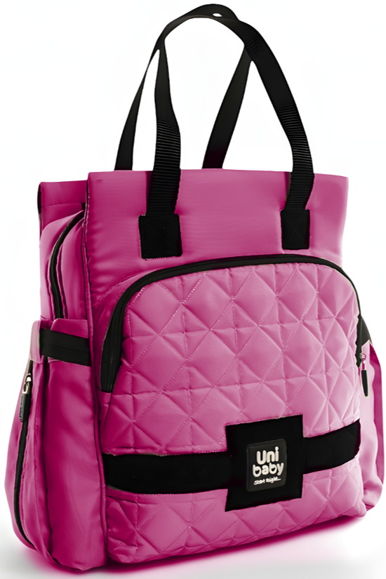 Quilted Multi-Functional Diaper Backpack with Changing Mat & Stroller Straps