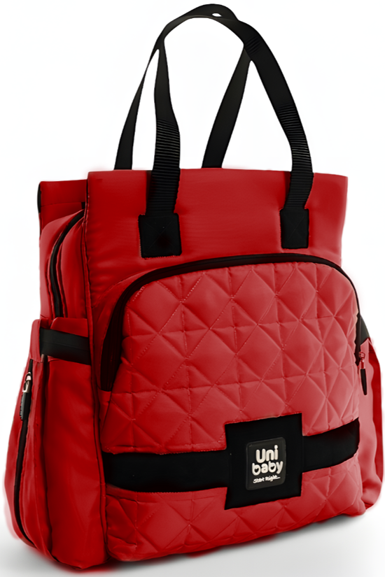Quilted Multi-Functional Diaper Backpack with Changing Mat & Stroller Straps