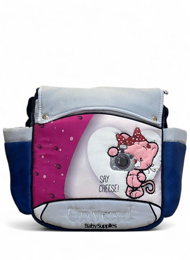 Kids Cute Animal Print Shoulder Diaper Bag & Travel Messenger