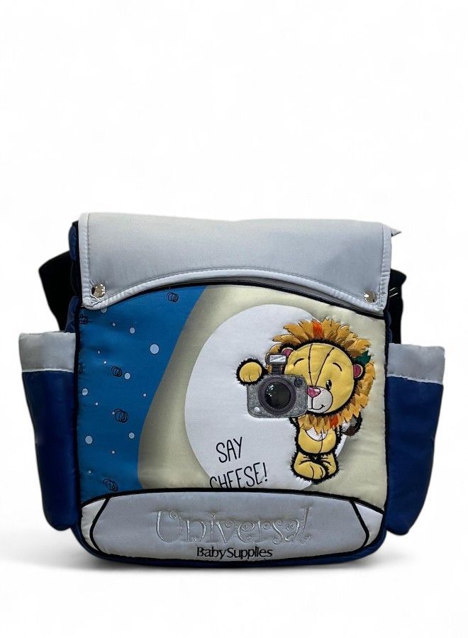 Kids Cute Animal Print Shoulder Diaper Bag & Travel Messenger