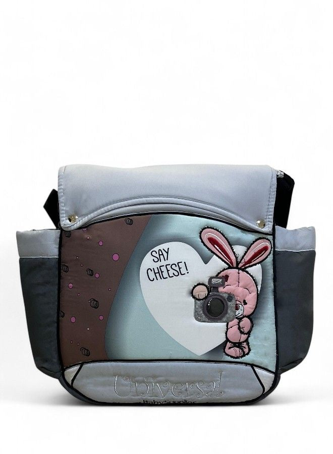 Kids Cute Animal Print Shoulder Diaper Bag & Travel Messenger