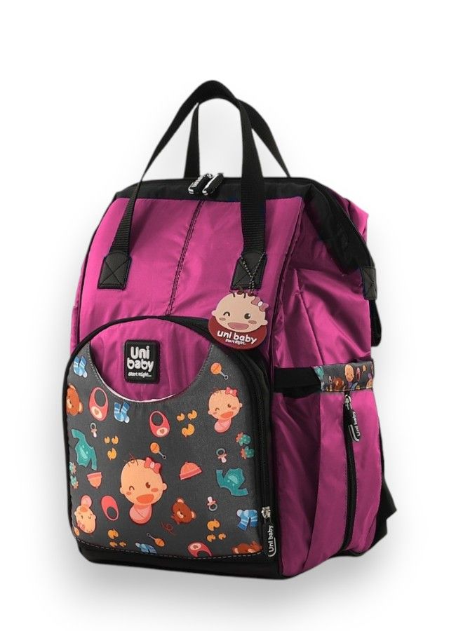 Multi-Functional Baby Diaper Backpack with Thermal Pockets