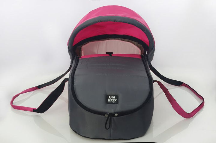 Portable Infant Carrycot & Diaper Bag Backpack with Sun Canopy