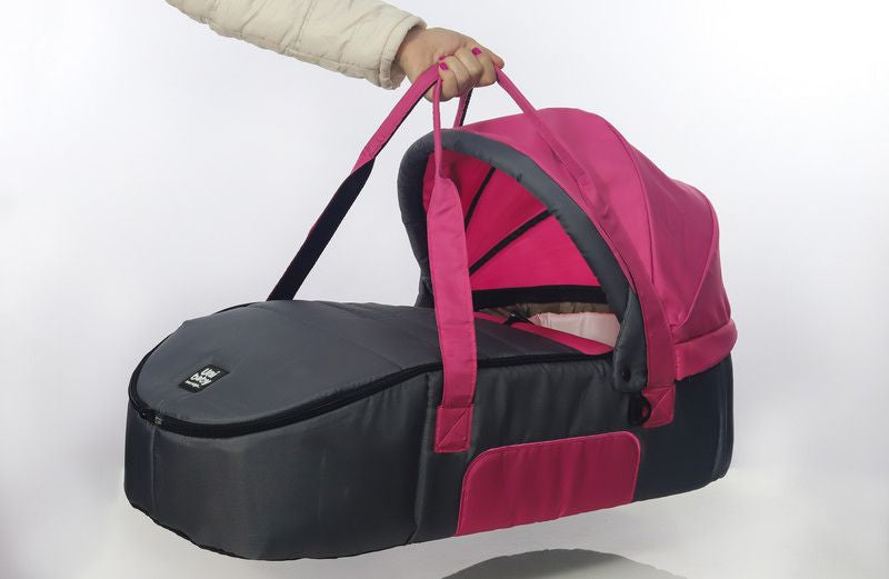 Portable Infant Carrycot & Diaper Bag Backpack with Sun Canopy