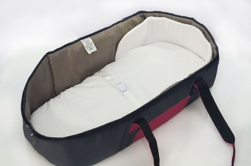 Portable Infant Carrycot & Diaper Bag Backpack with Sun Canopy