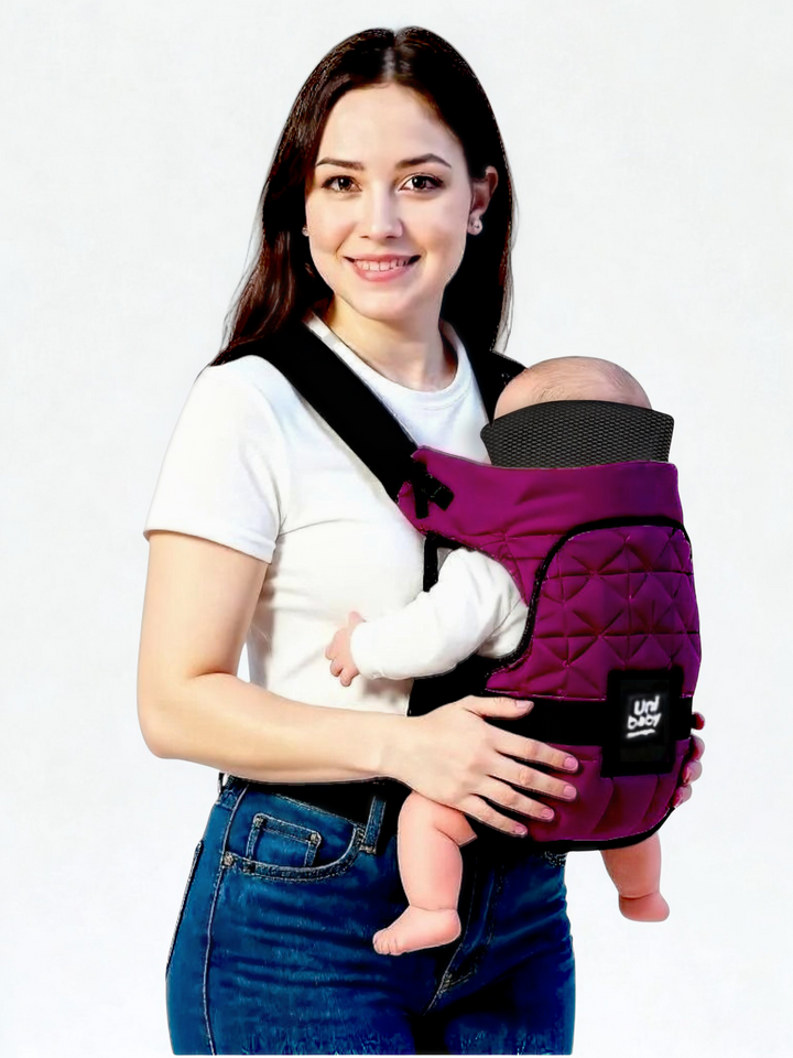 Diamond-Quilted Safe & Snug Convertible Baby Carrier