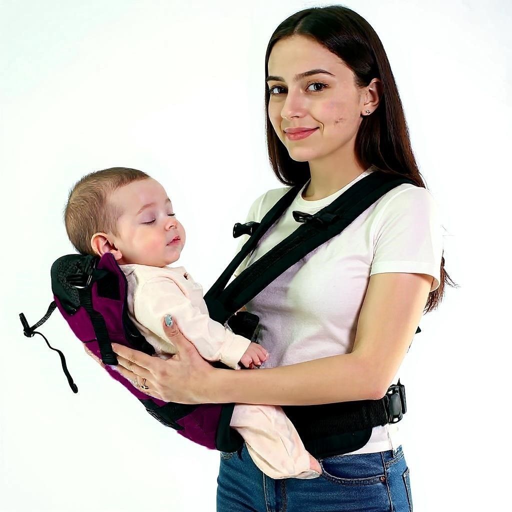 Diamond-Quilted Safe & Snug Convertible Baby Carrier