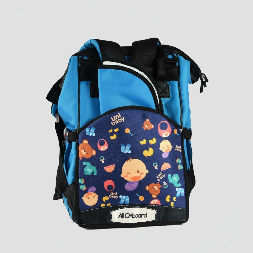 Multi-Functional Baby Diaper Backpack with Thermal Pockets