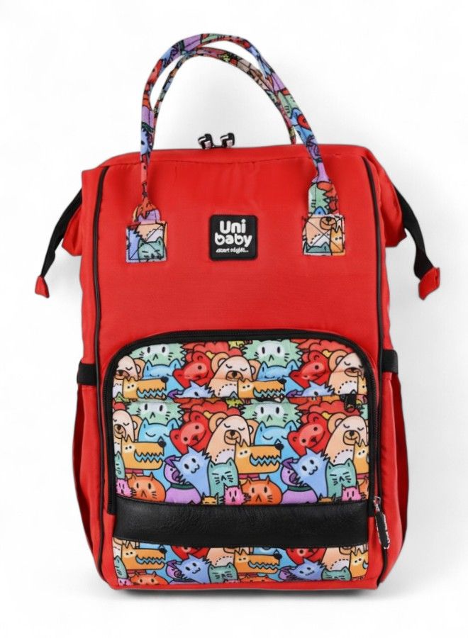 Dual-Tone Multi-Functional Diaper Backpack & Travel Bag